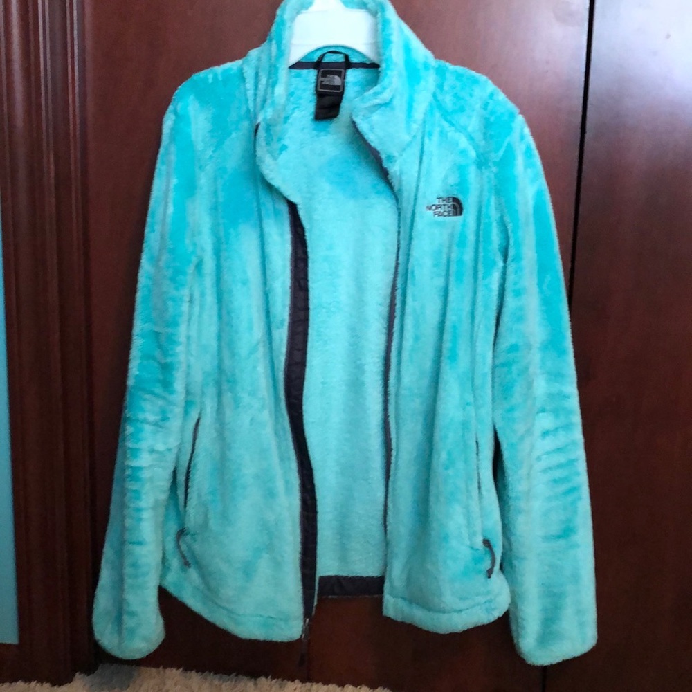 North face jacket aqua size medium